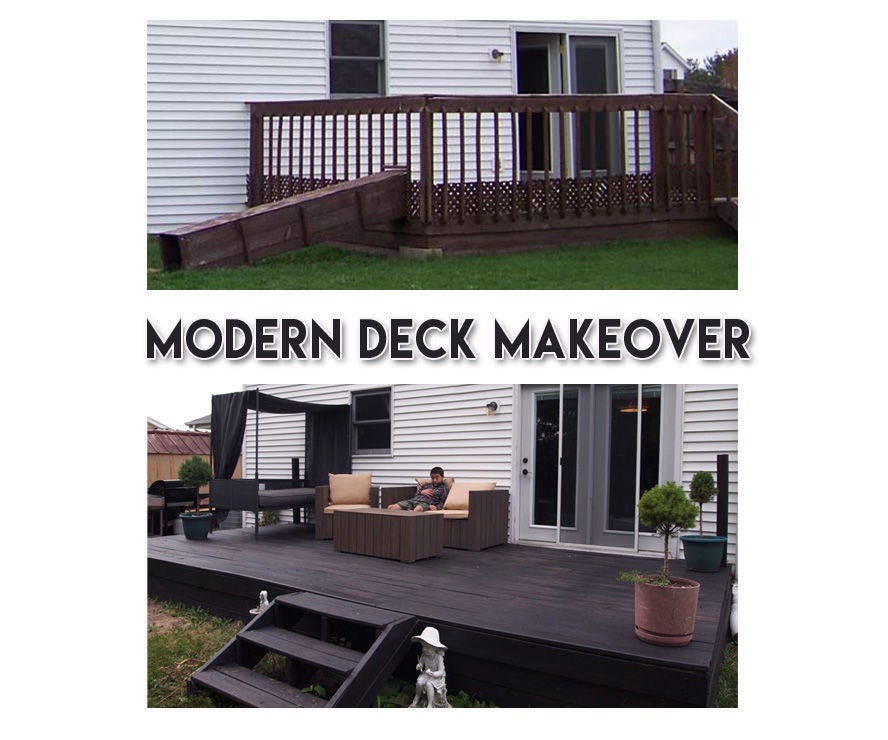 Modern Deck Makeover on a Budget 3 Steps (with Pictures