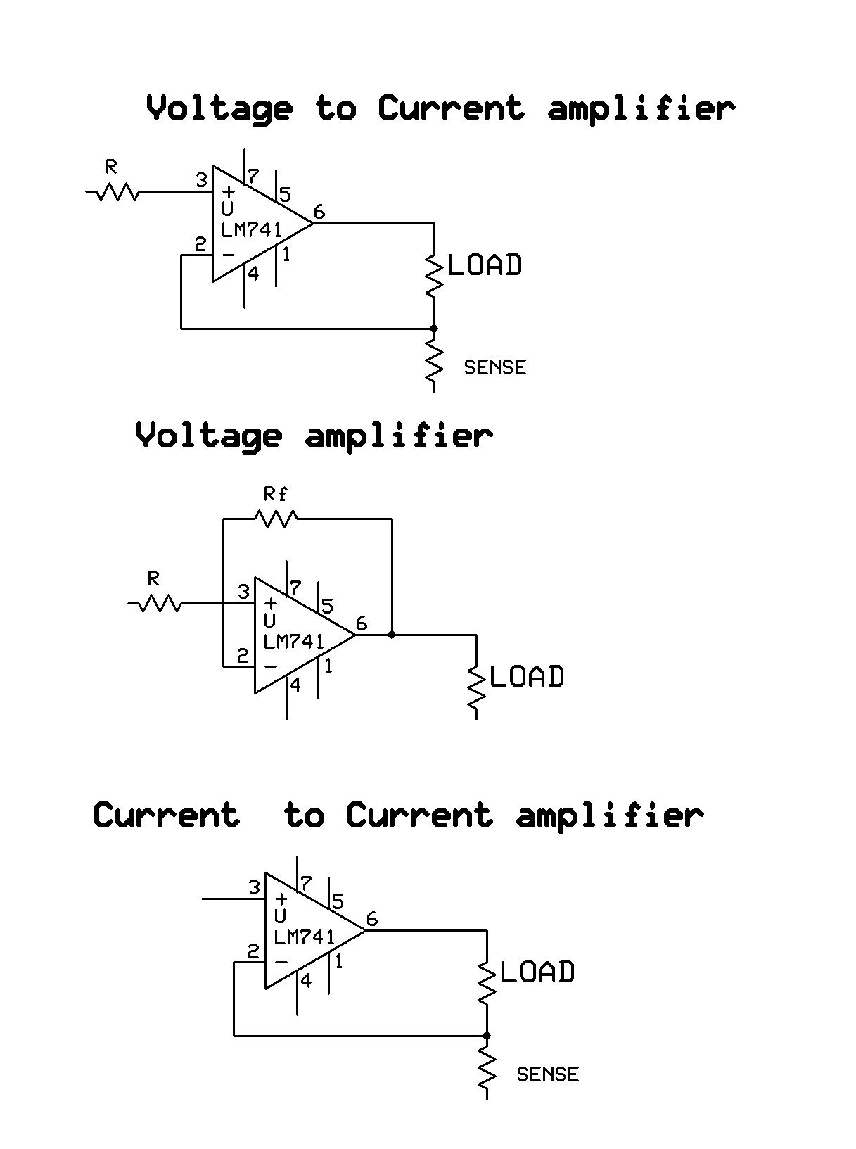 What is the difference between a current amplifier and a voltage