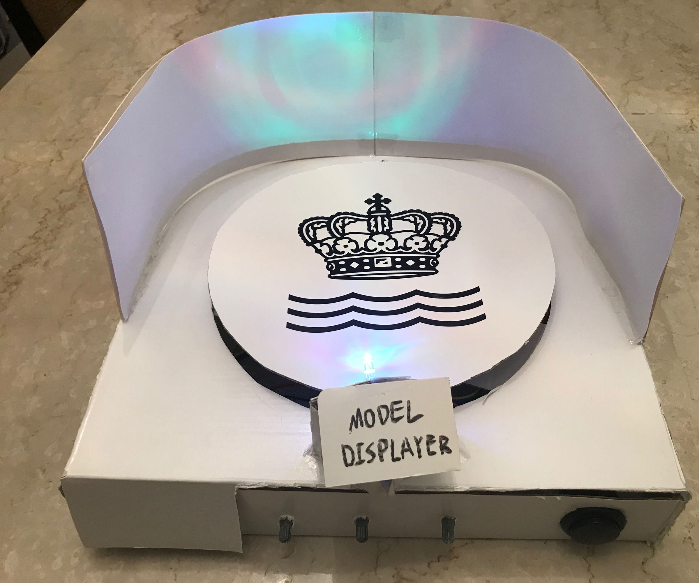 DIY guide for Arduino Model Displayer With Color-Adjustable Light with step-by-step instructions