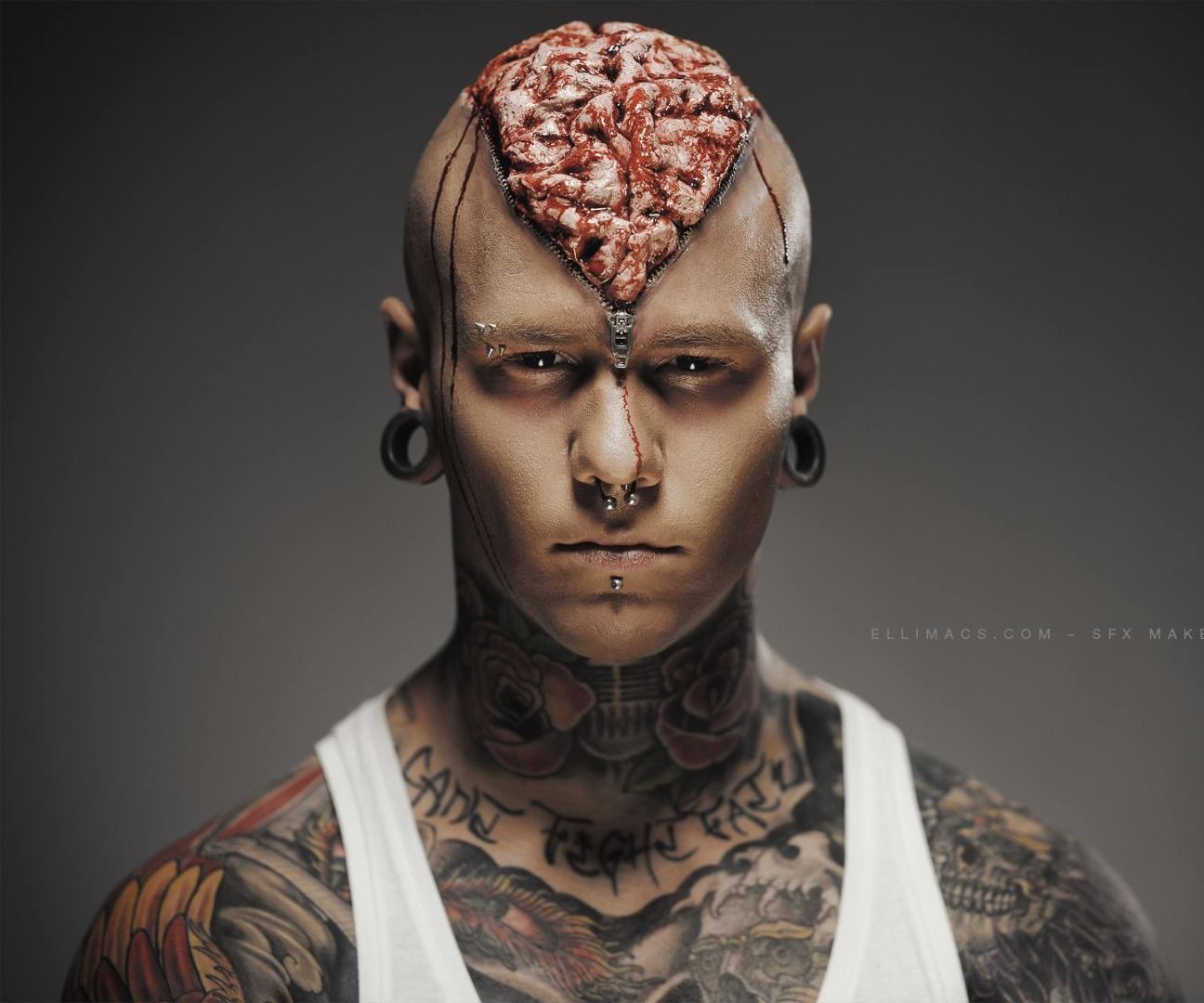 zipper brain - sfx makeup tutorial DIY Project DIY Project Image