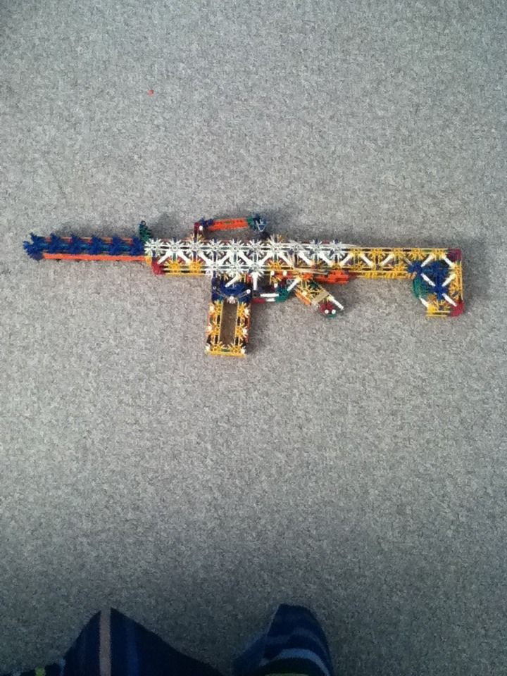 DIY guide for Knex Assault Rifle with step-by-step instructions