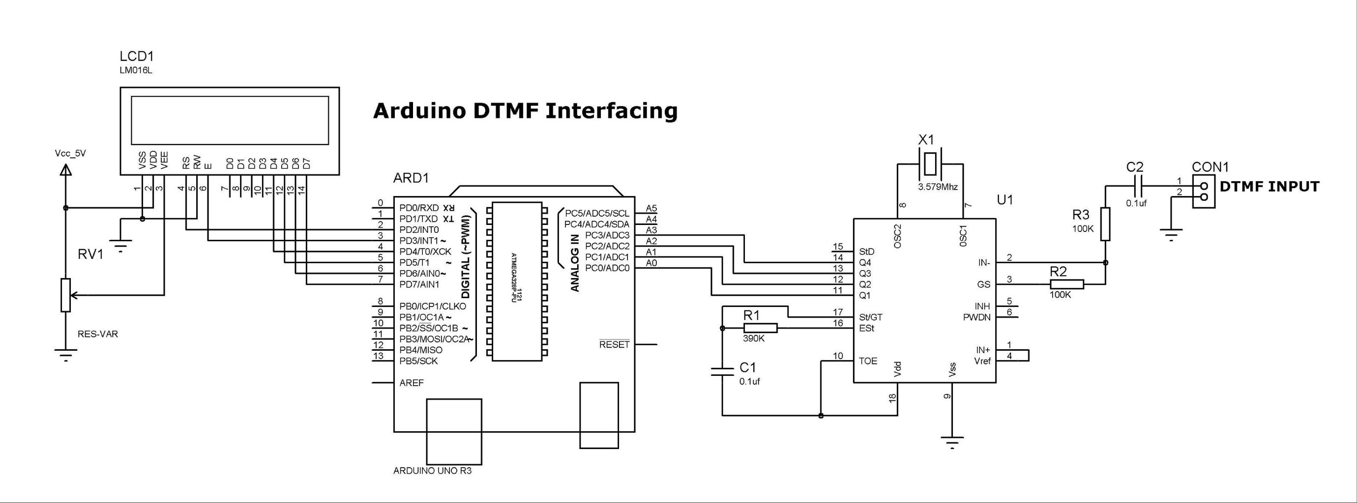 Using MT8870 DTMF Decoder With Arduino : 6 Steps - Instructables