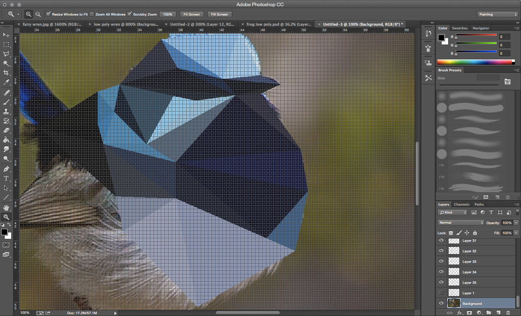 low poly art in photoshop 6 steps