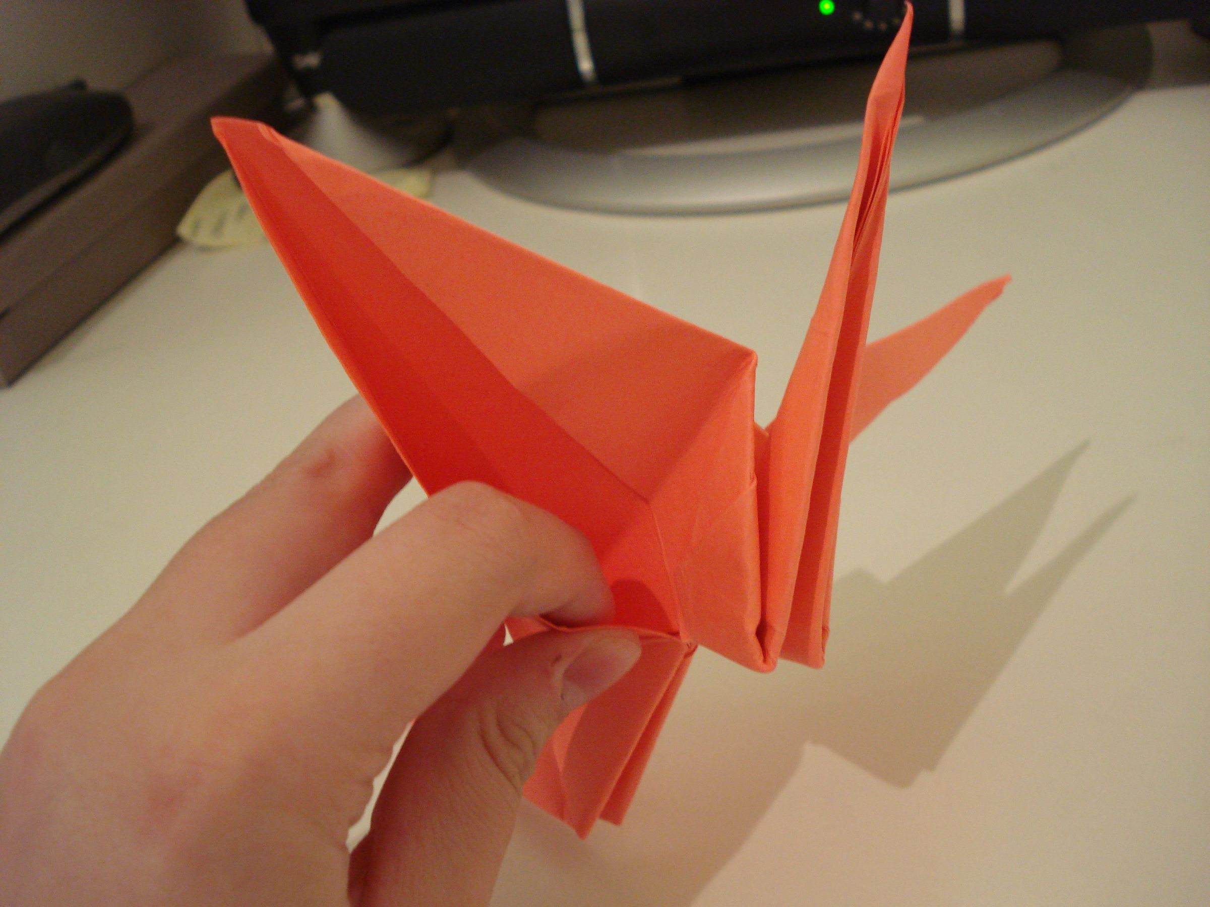 Flapping Origami Crane 9 Steps Instructables