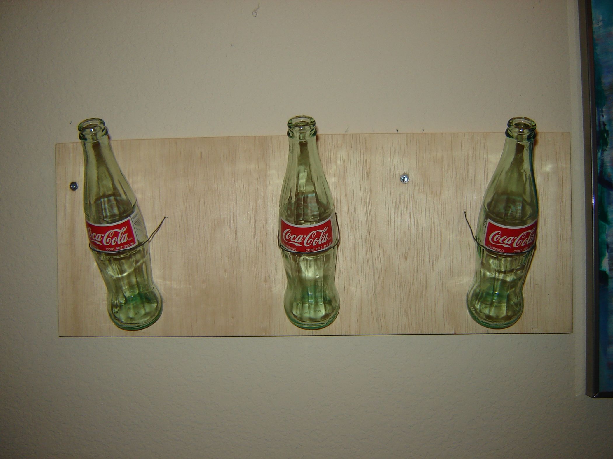 Glass Bottle Coat Hanger 7 Steps Instructables