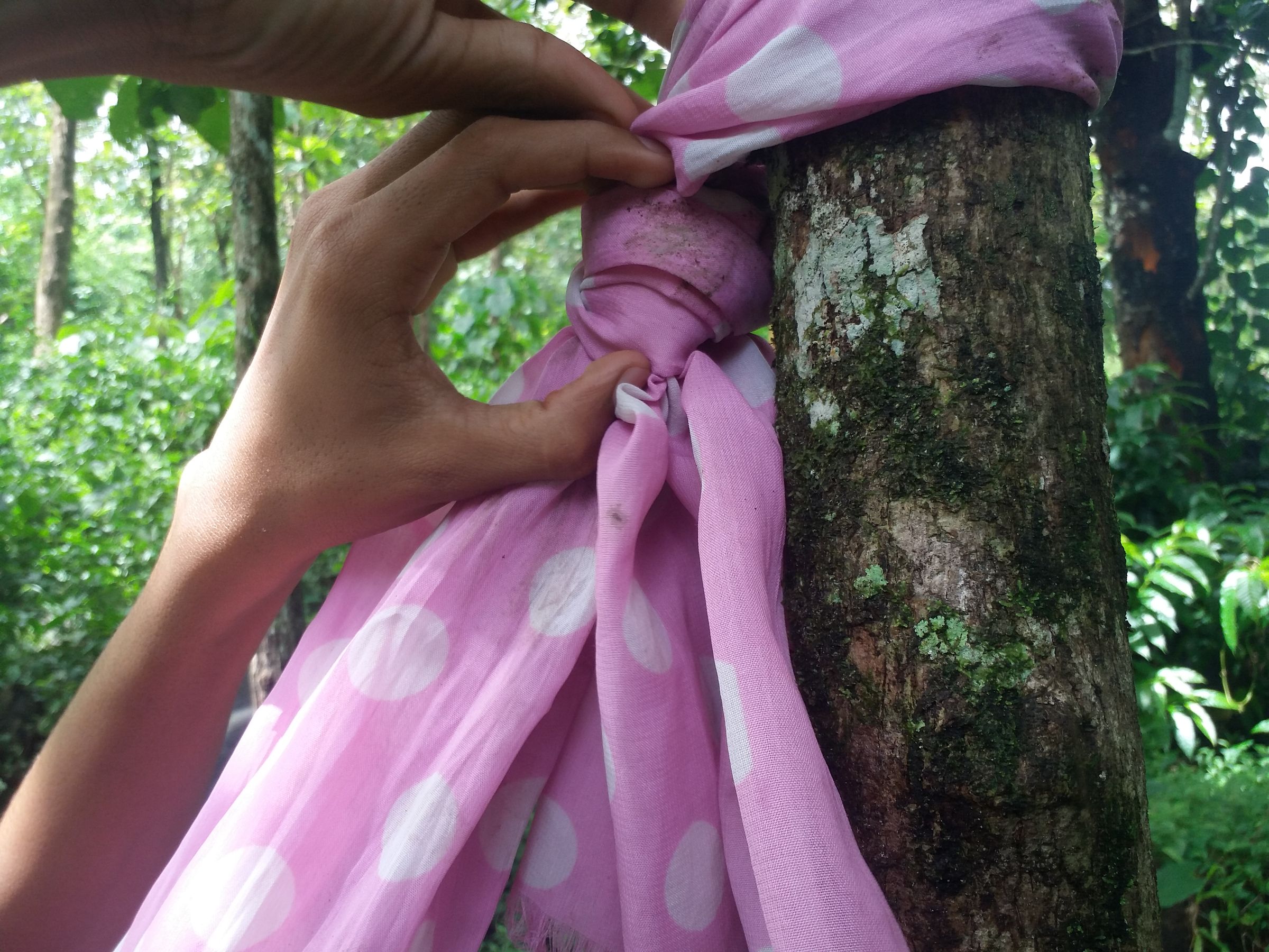 saree made hammock