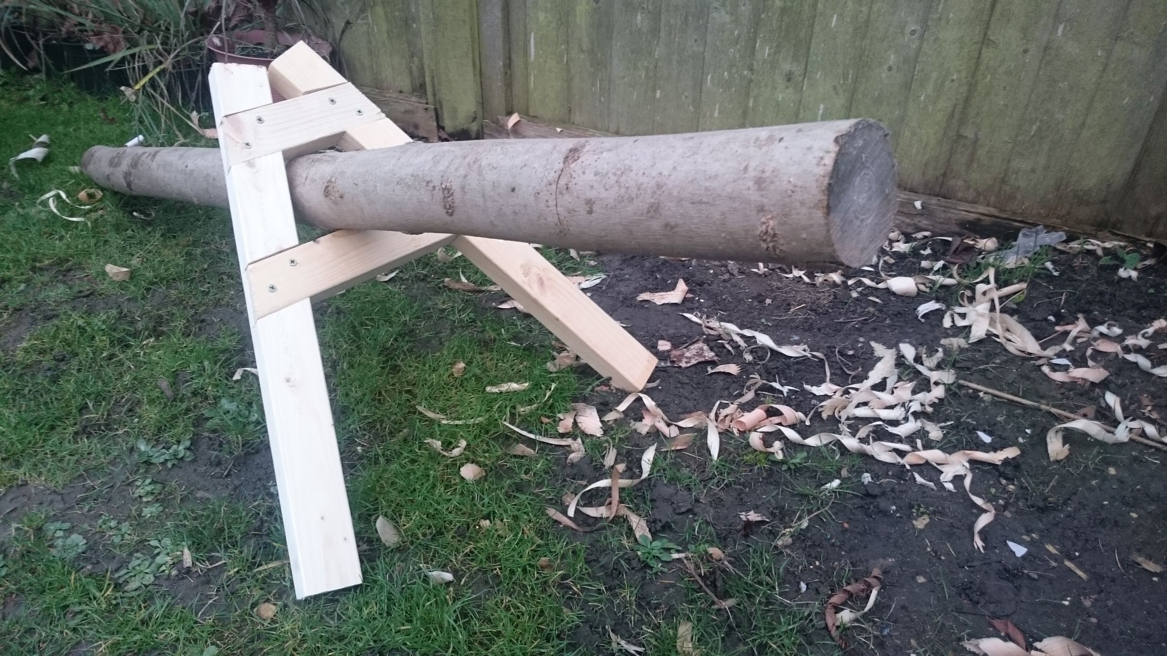 Log Holder for Hand Sawing 5 Steps (with Pictures) Instructables