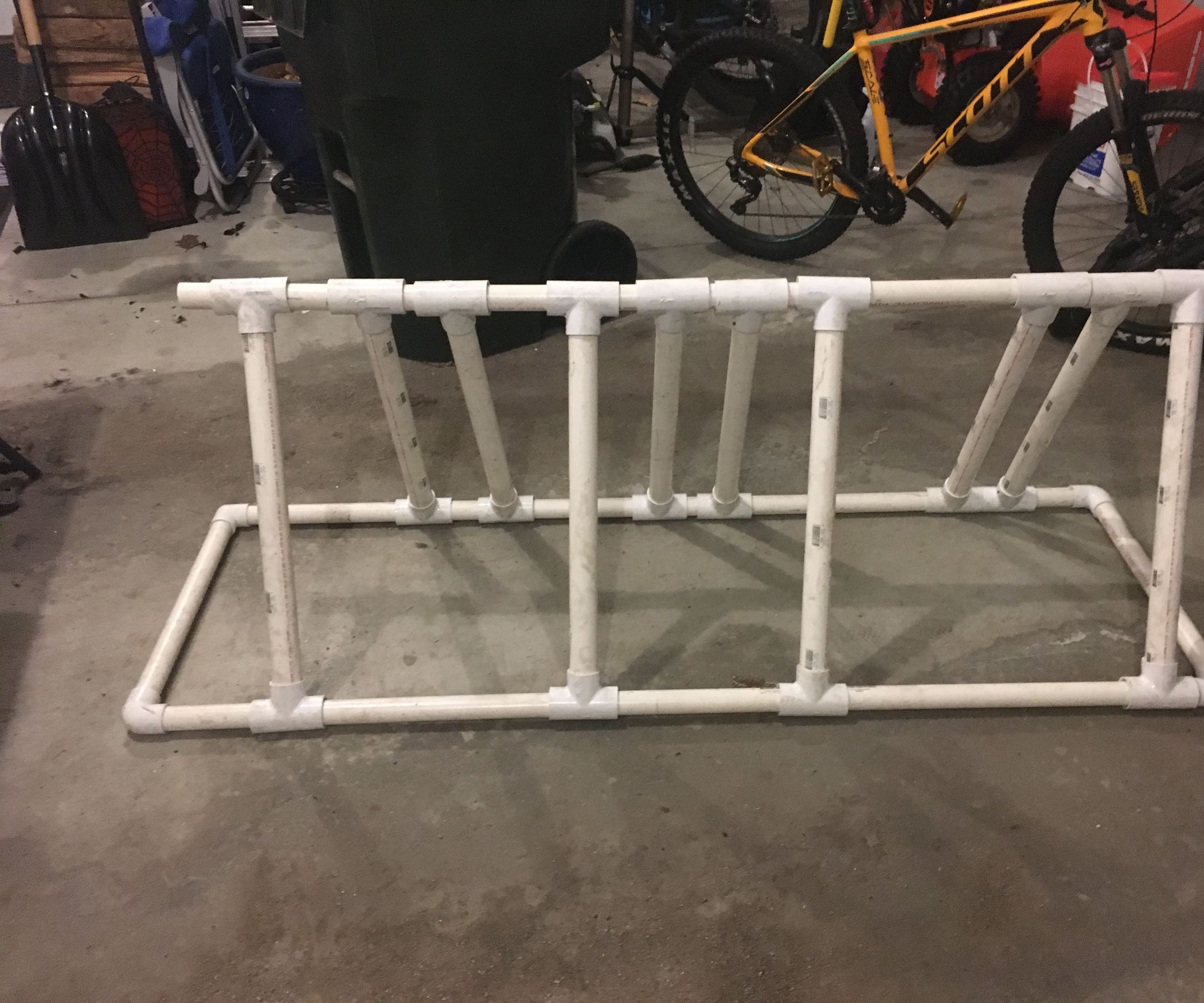 Foldable, Adjustable PVC Bike Rack 7 Steps (with Pictures