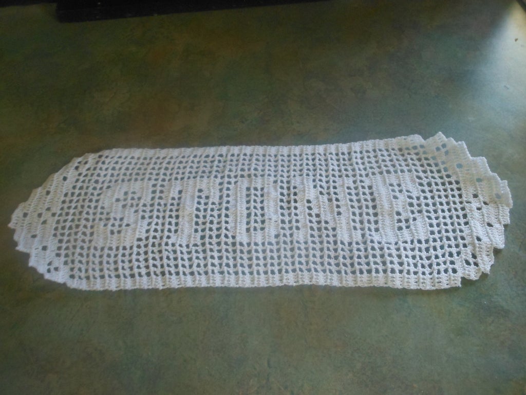 filet crochet name doily 12 steps with pictures instructables