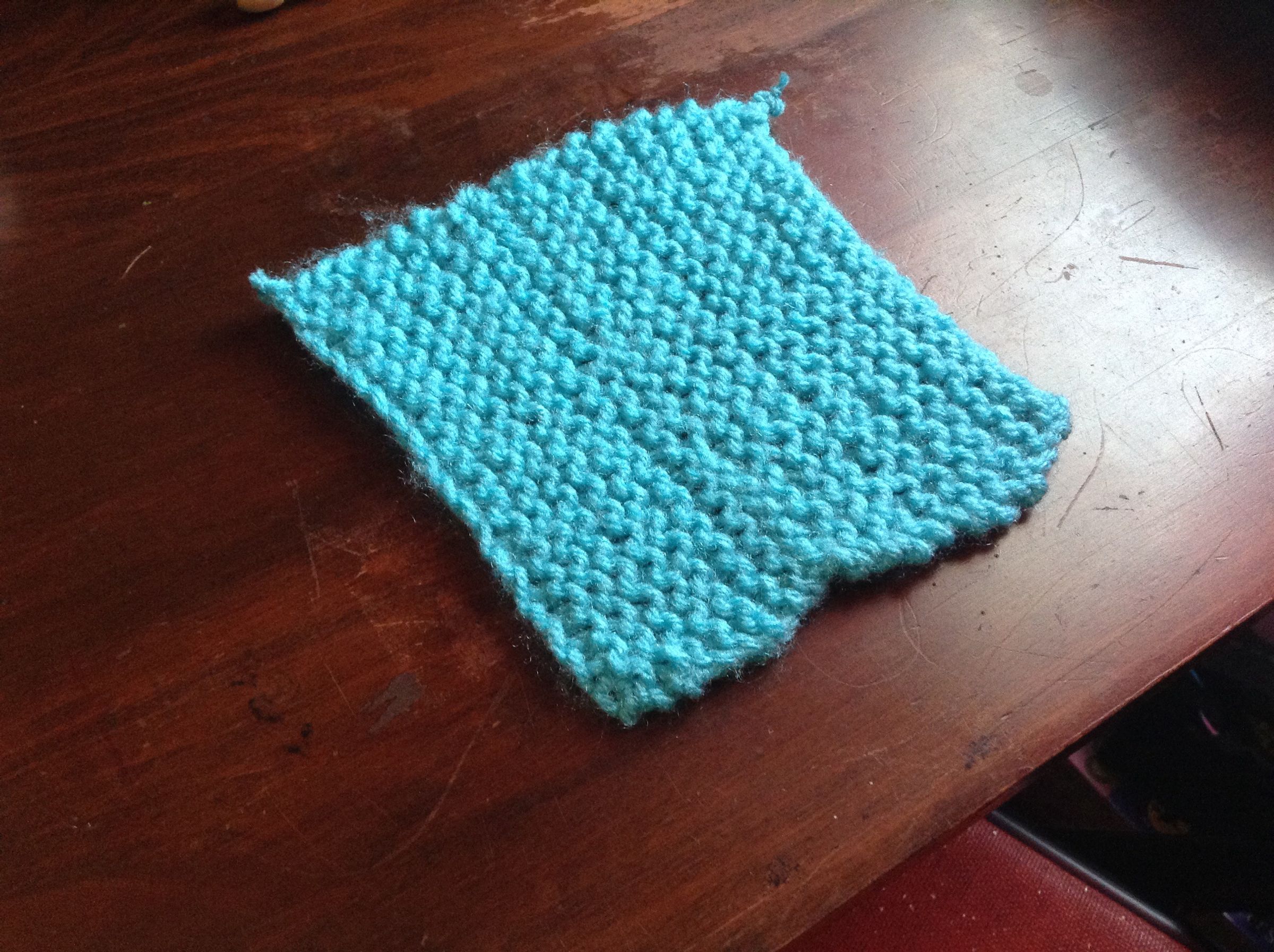 Simple Knit Coaster for Beginners 10 Steps Instructables