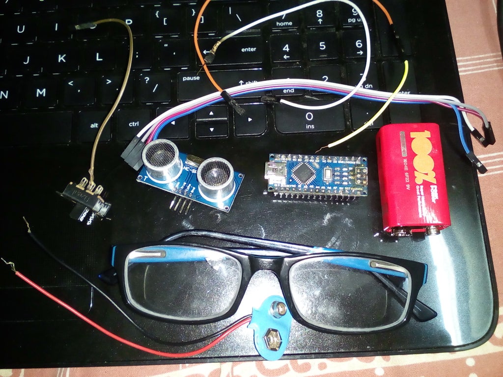 Anti Collision Glasses For The Blind 4 Steps With Pictures Instructables