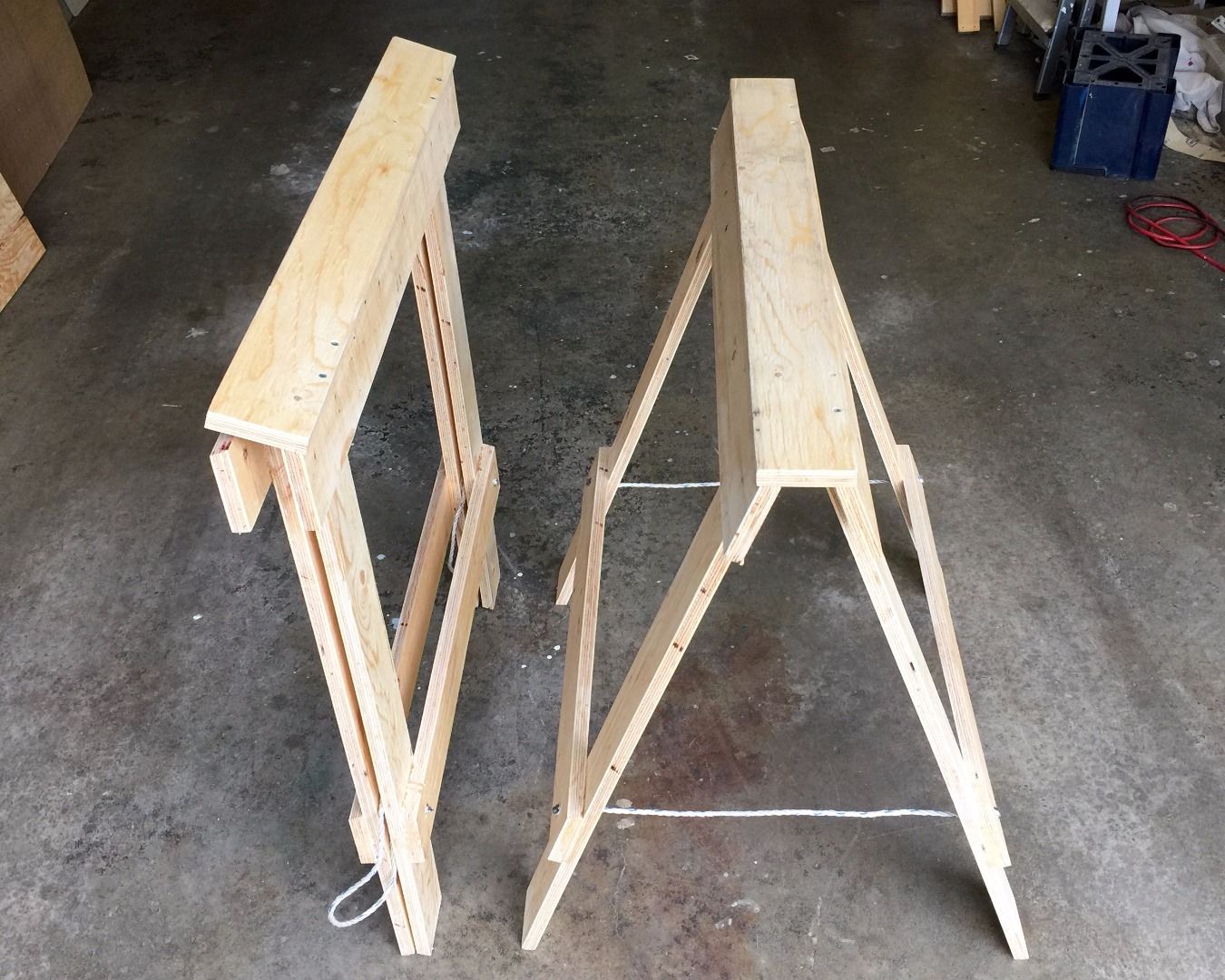 Folding Plywood Sawhorses : 5 Steps (with Pictures) - Instructables