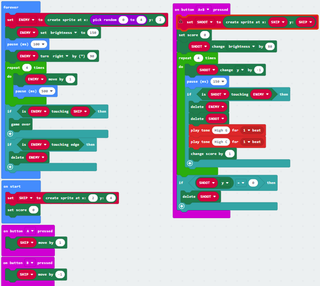 Micro Bit Space Invaders Code How to Make Space Invaders on Micro Bit. : 4 Steps - Instructables