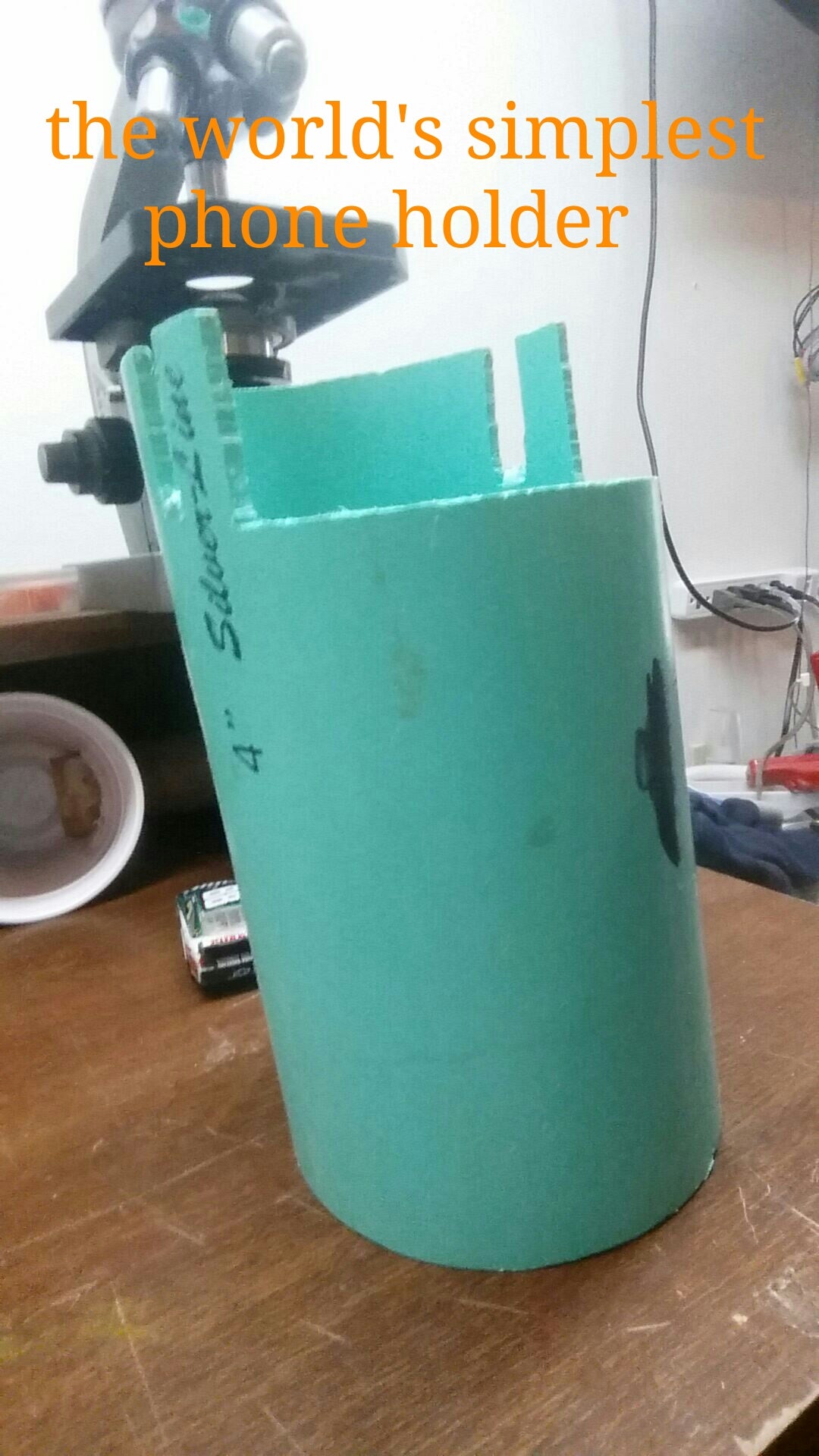 Pvc Pipe Phone Holder 3 Steps Instructables