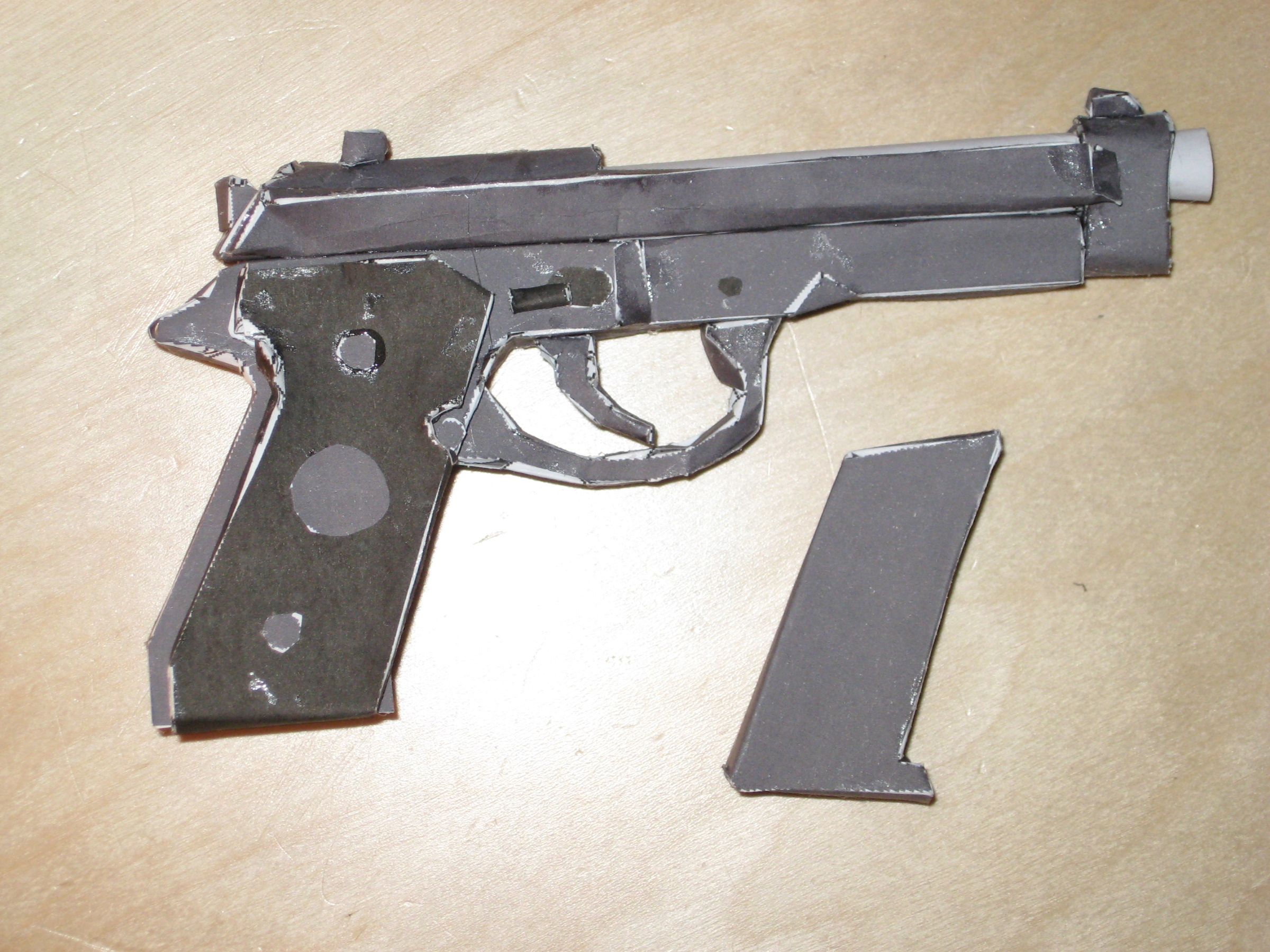 How to Make a Paper Model Gun! 10 Steps Instructables