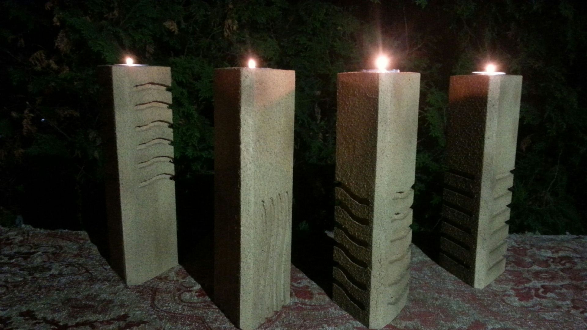 The Fifth Element Stones Pillar Candle Holders 13 Steps (with