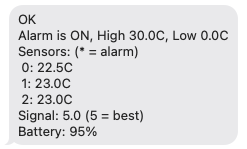 Setup Command Response