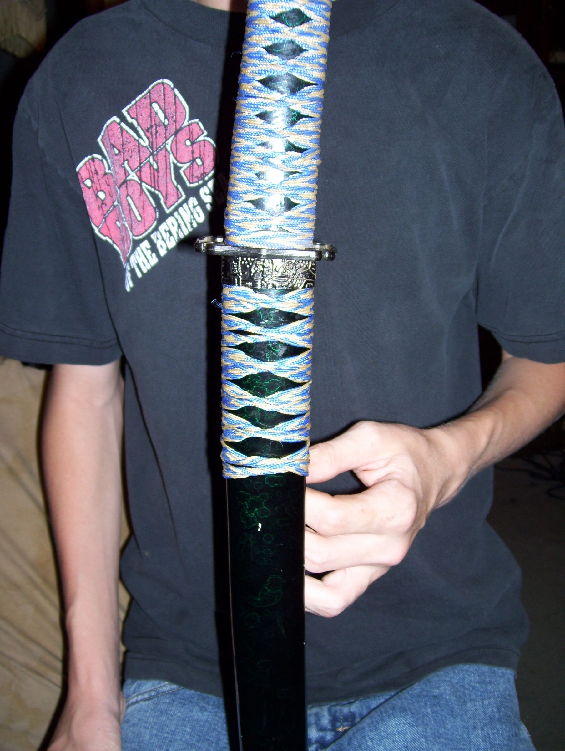 How to Wrap a Samurai Sword Handle 7 Steps Instructables