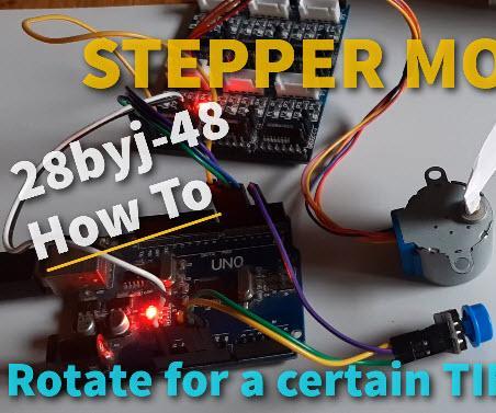 Arduino Stepper Motor Running for a Specific Time