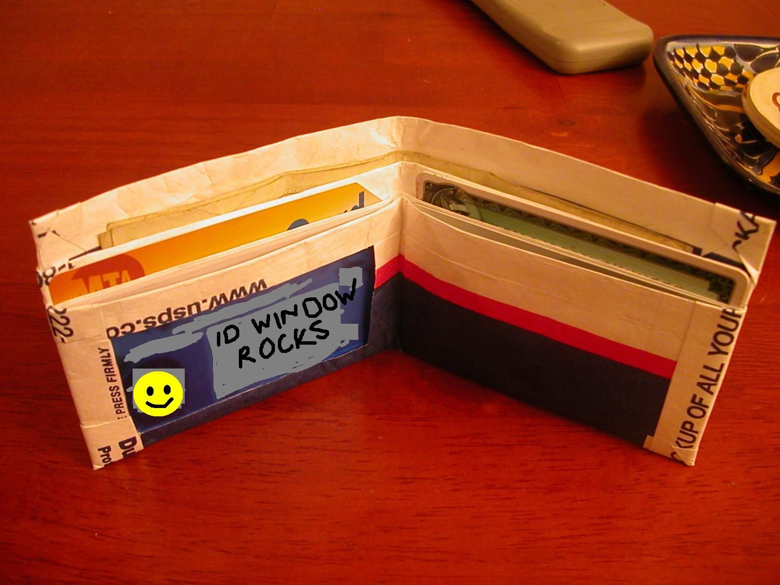 Tyvek Wallet With ID Window 7 Steps Instructables