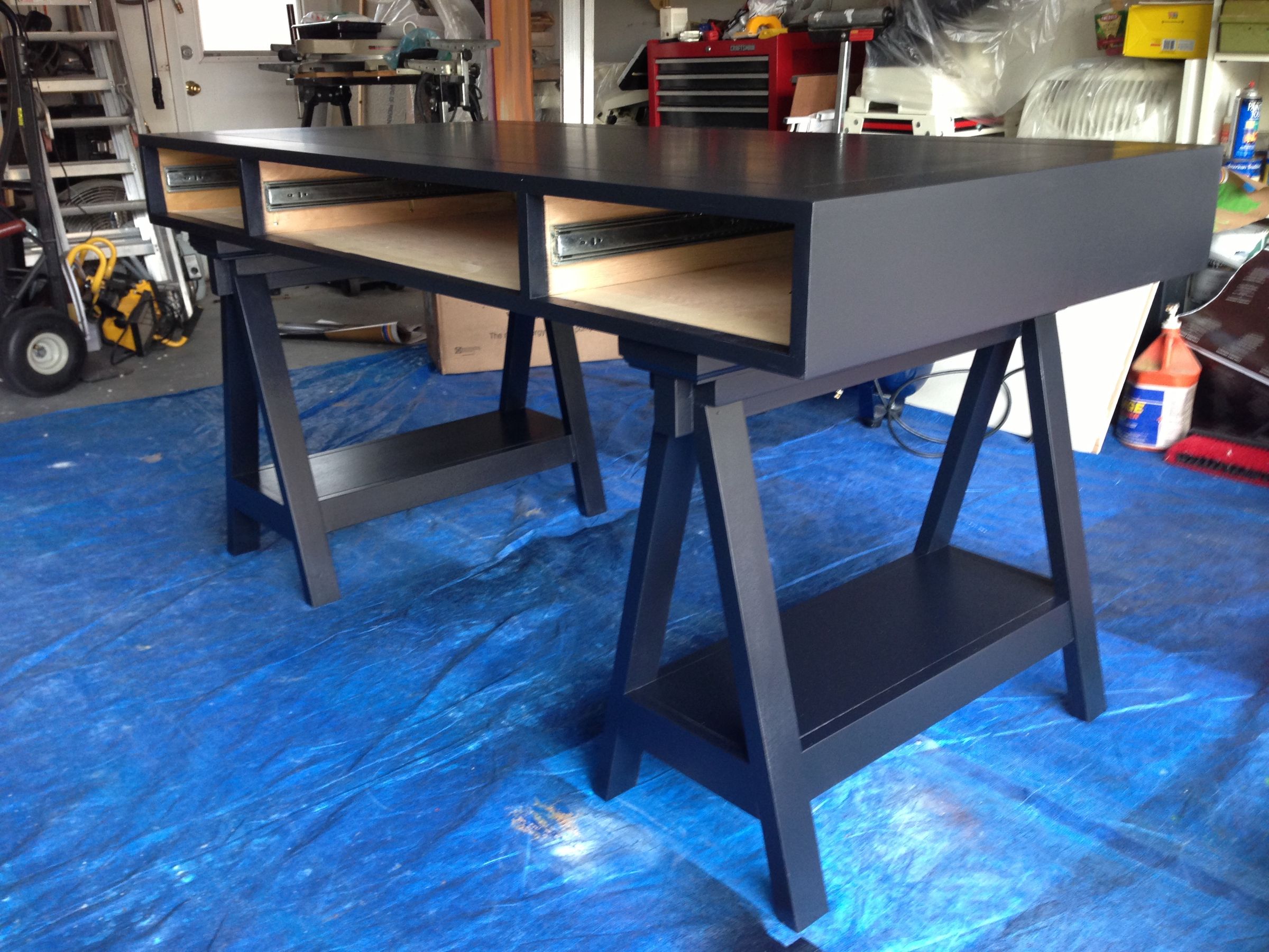 Campaign Sawhorse Desk 4 Steps (with Pictures) Instructables