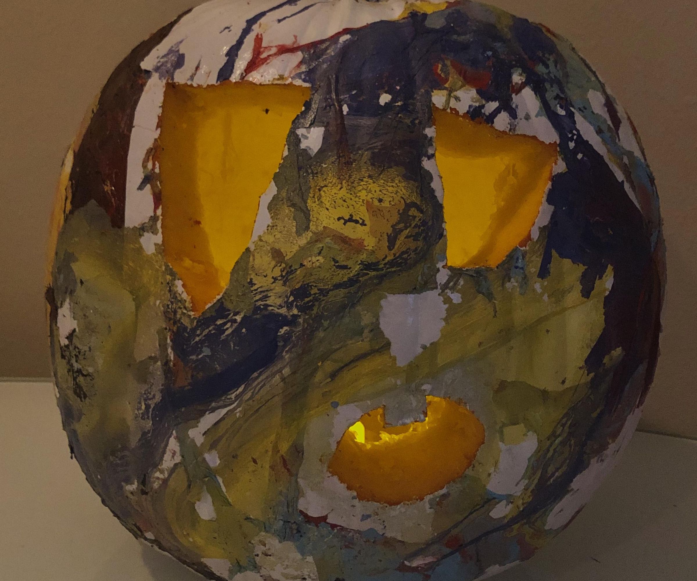 DIY guide for HYDRO-DIPPED PUMPKIN with step-by-step instructions
