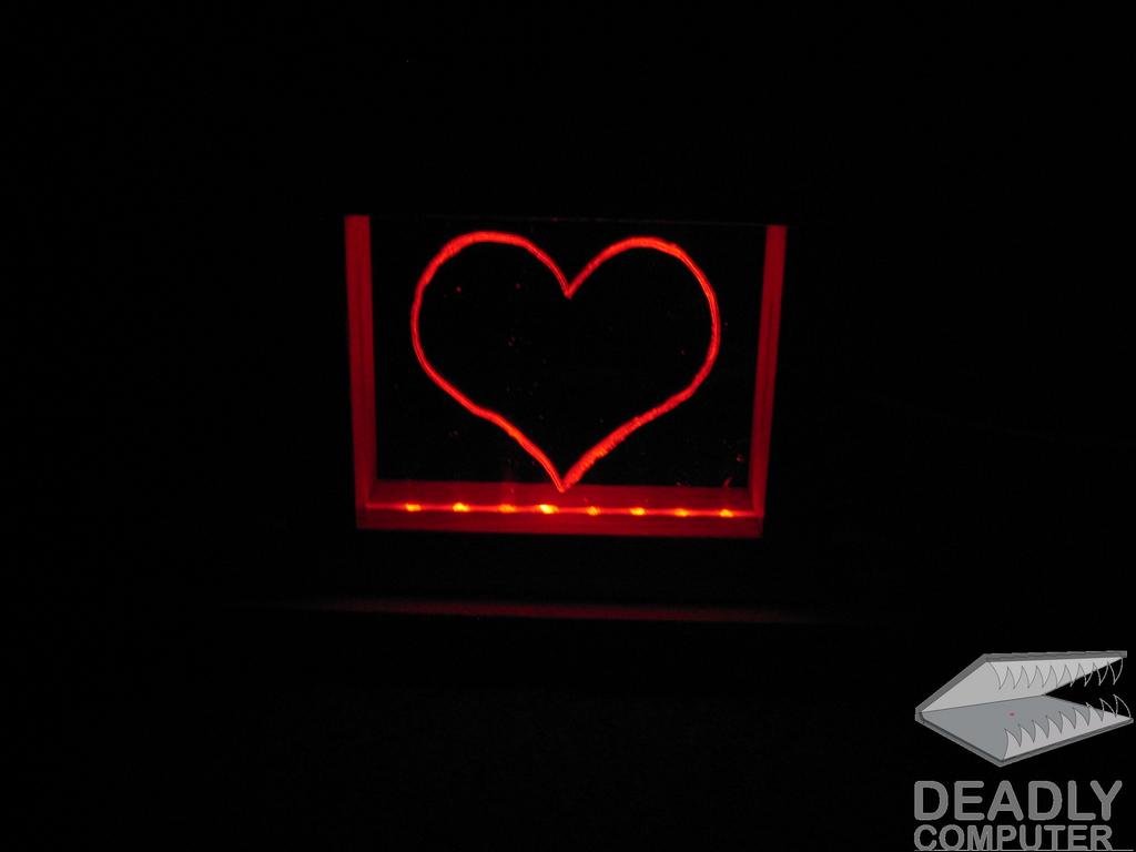 DIY LED Plexiglass Heart 7 Steps Instructables