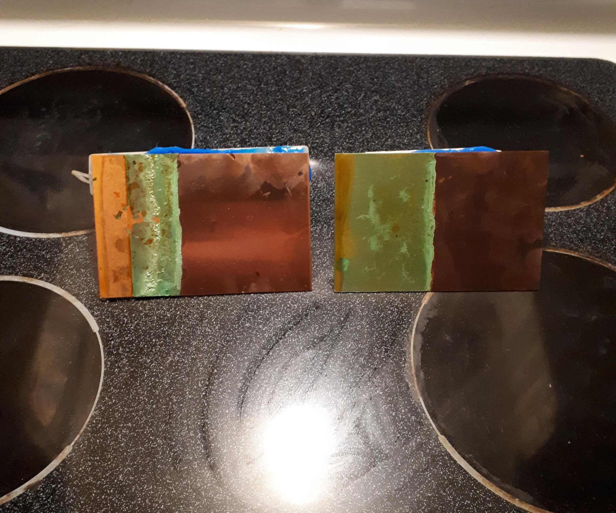 Copper Display Electroplating With Cobalt Salts and Graphite Electrodes