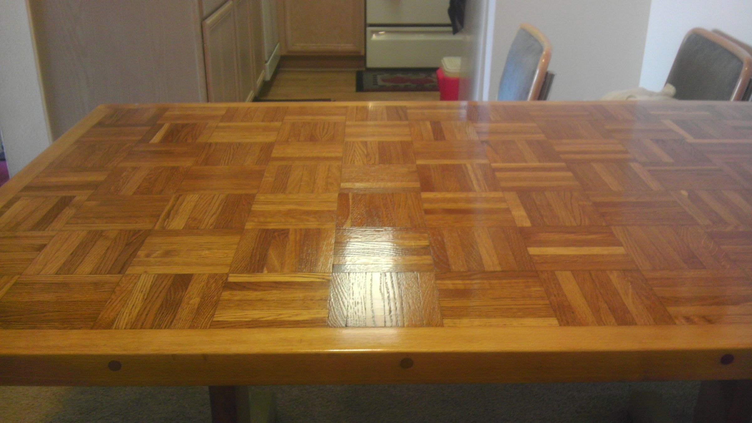 Refinishing a Parquet Style Table Instructables