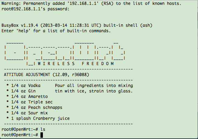 Exploring OpenWRT: Enable Ssh