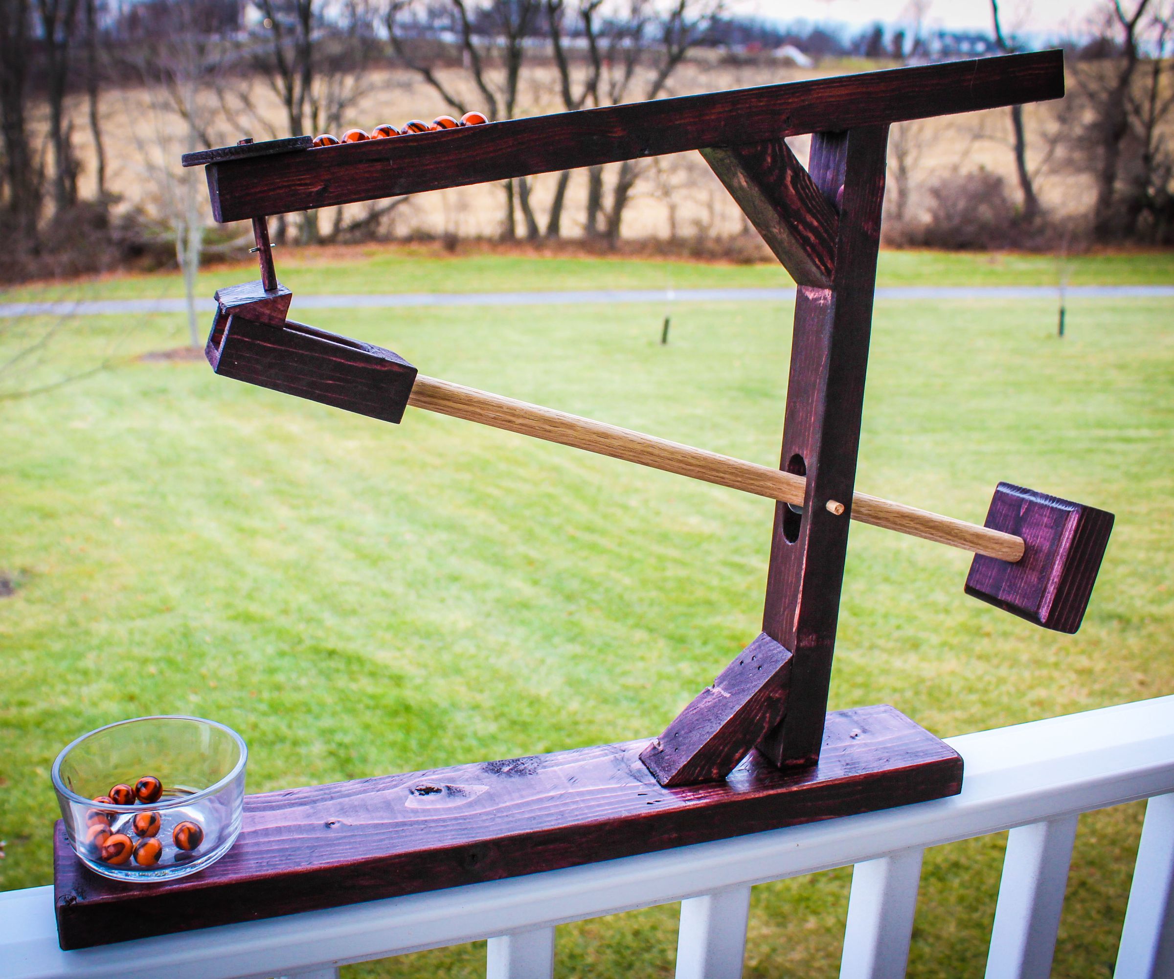 amish wooden marble run
