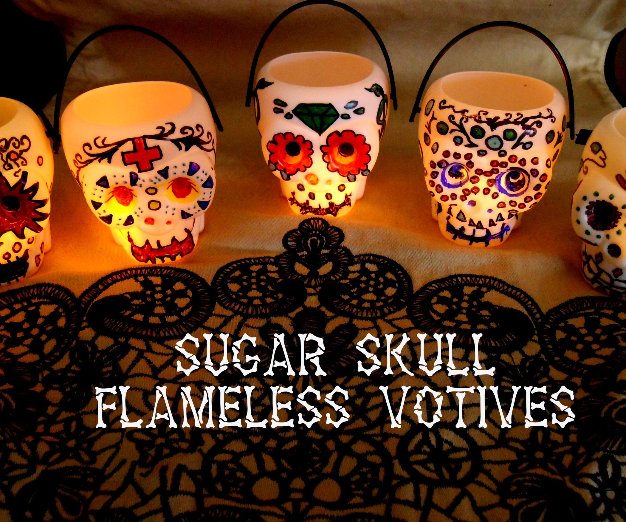 Sugar Skull Flameless Votives 3 Steps (with Pictures) Instructables