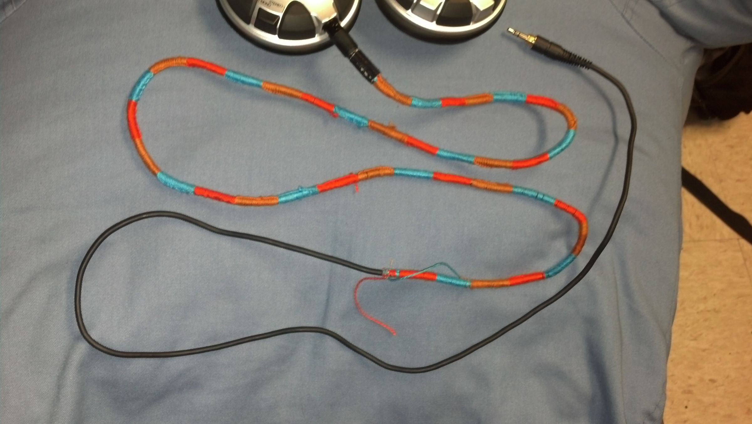 DIY guide for Friendship bracelet wrapped cords! with step-by-step instructions
