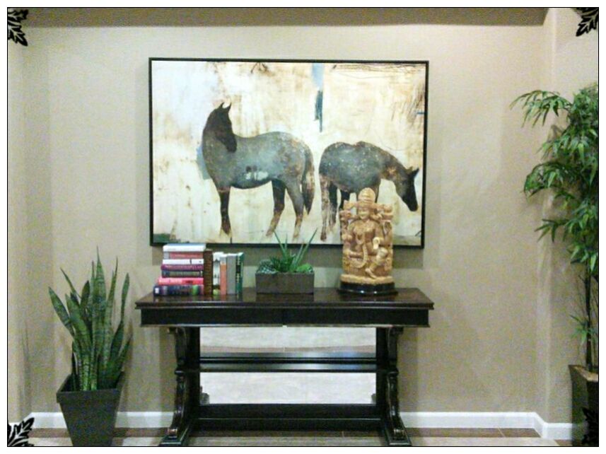 How to Add Character to a Plain Wall by Paint and Accessorizing 