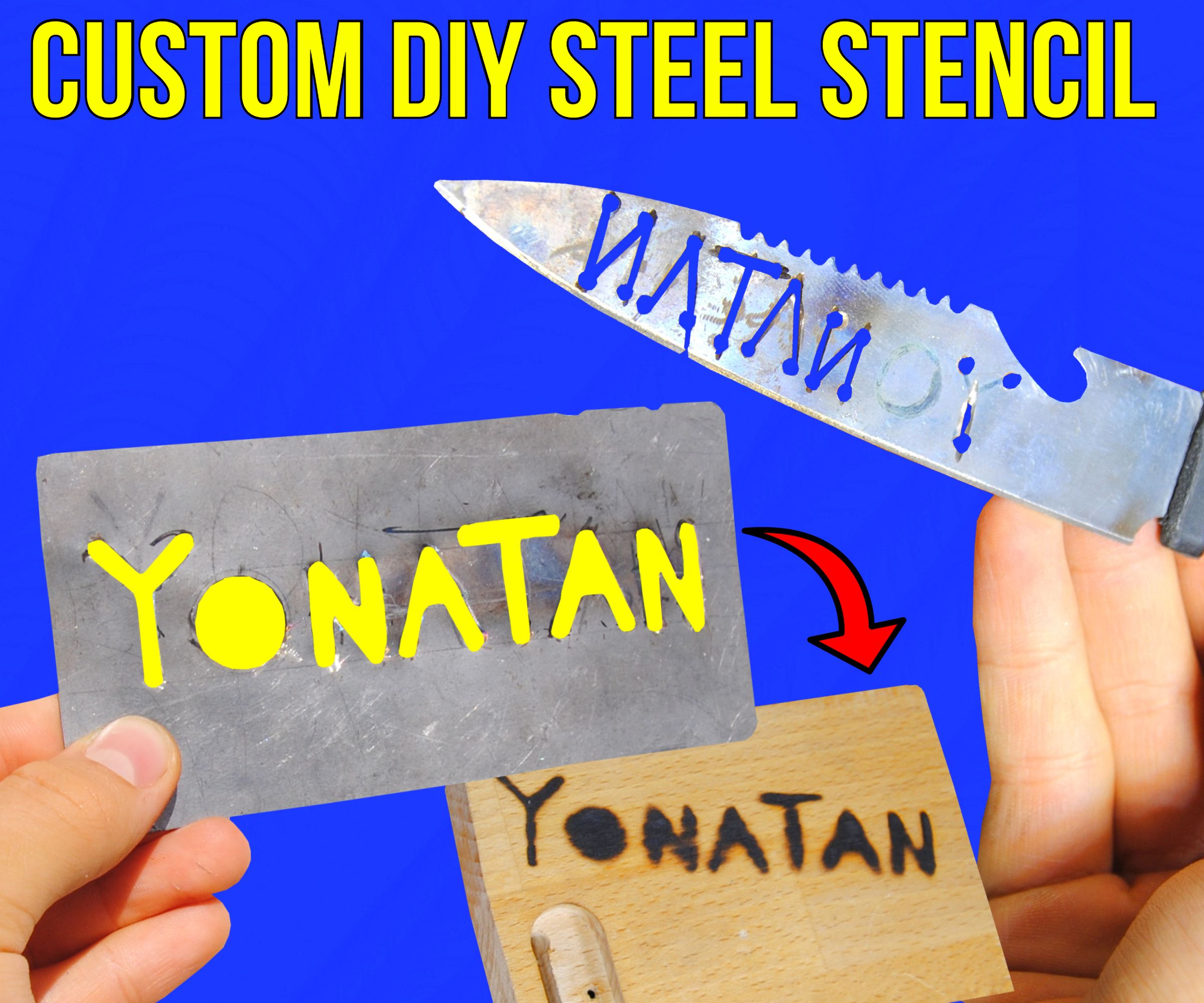Custom DIY Metal Stencil: Engrave Your Name/Logo Without a Laser Engraver!  : 10 Steps - Instructables