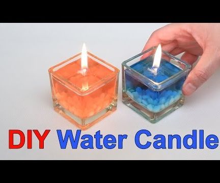 DIY guide for DIY water candle with step-by-step instructions