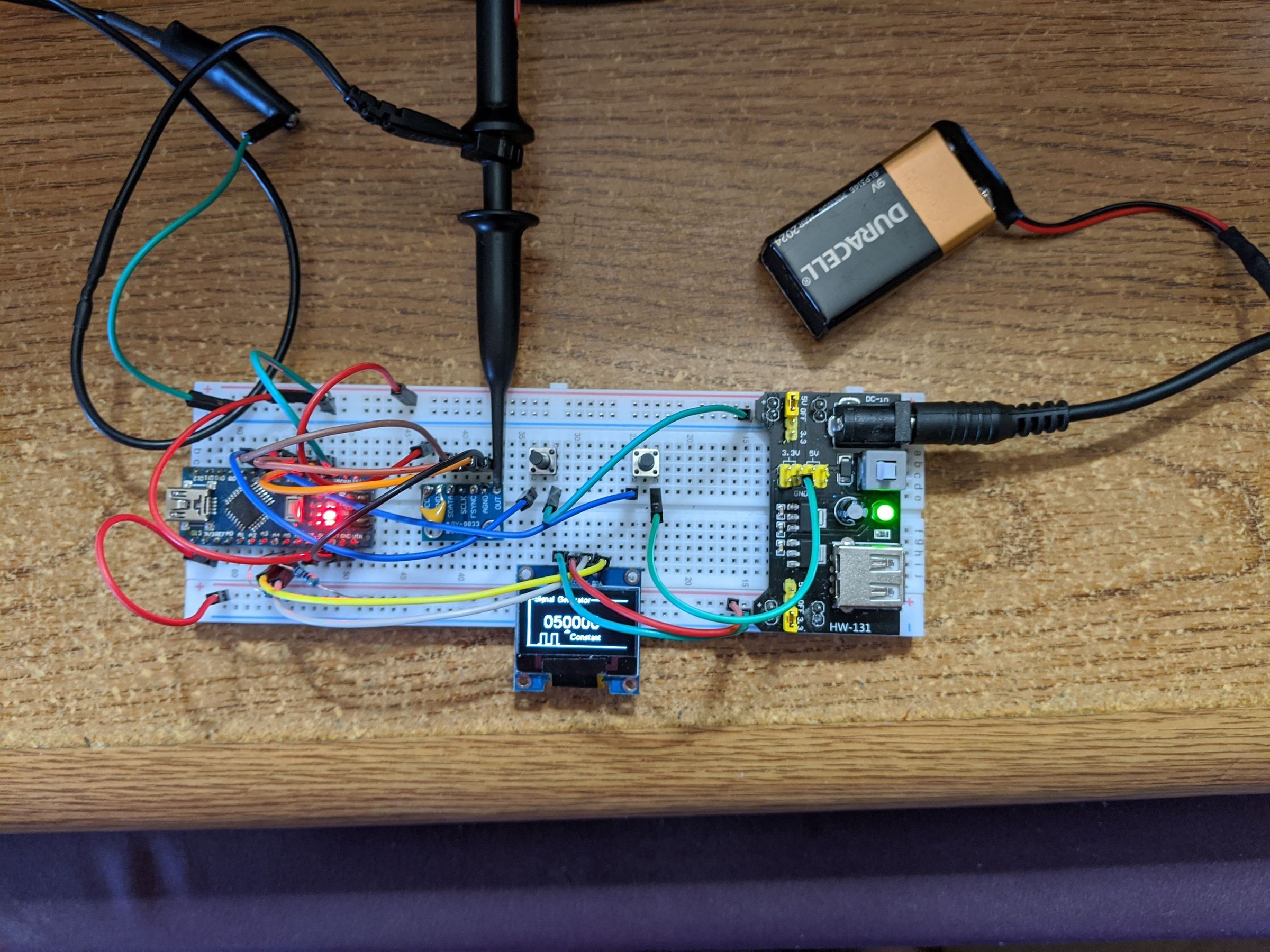 Ad9833 генератор сигналов на arduino nano