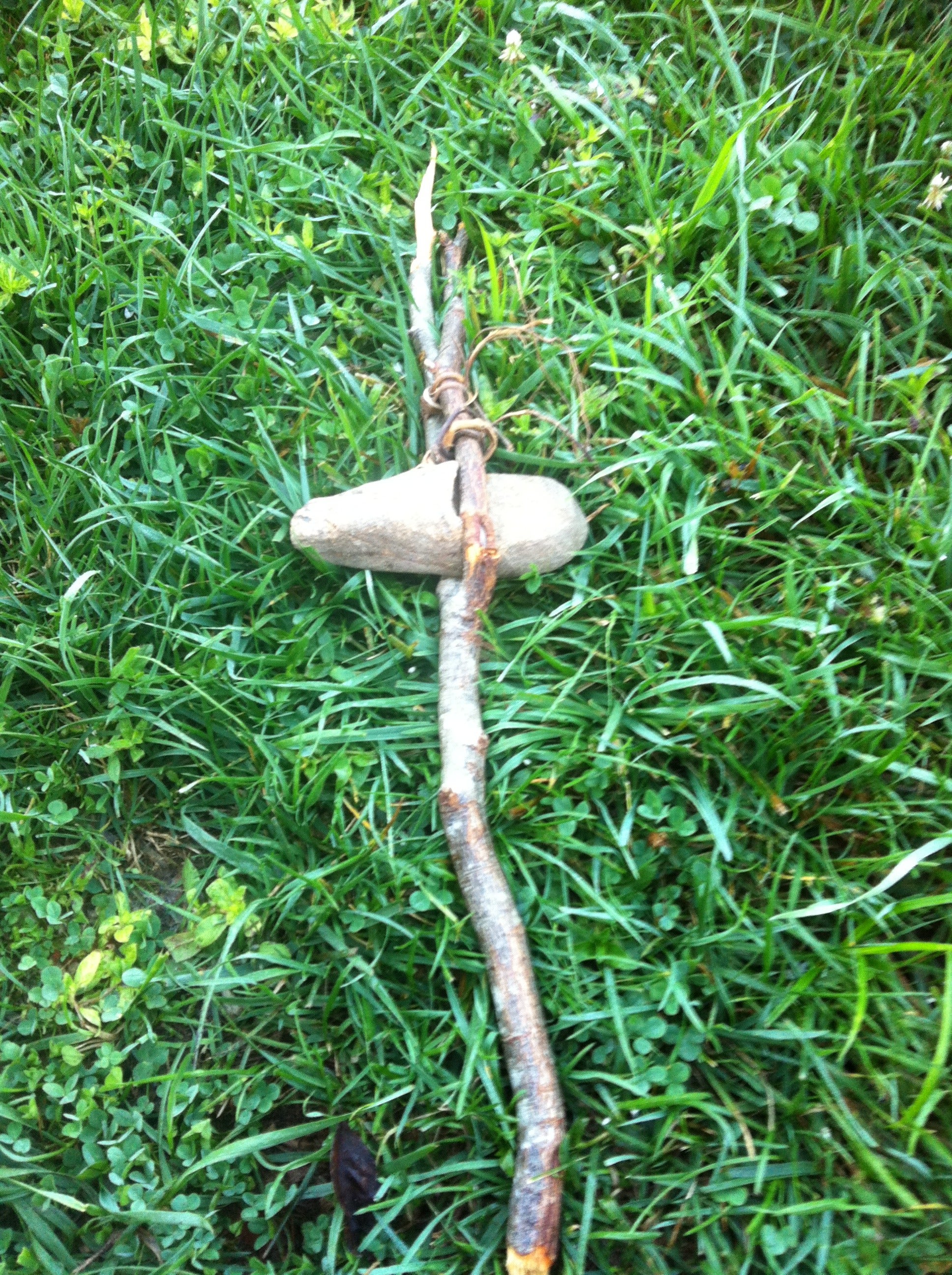 No Tool Build! Caveman Hammer 7 Steps Instructables