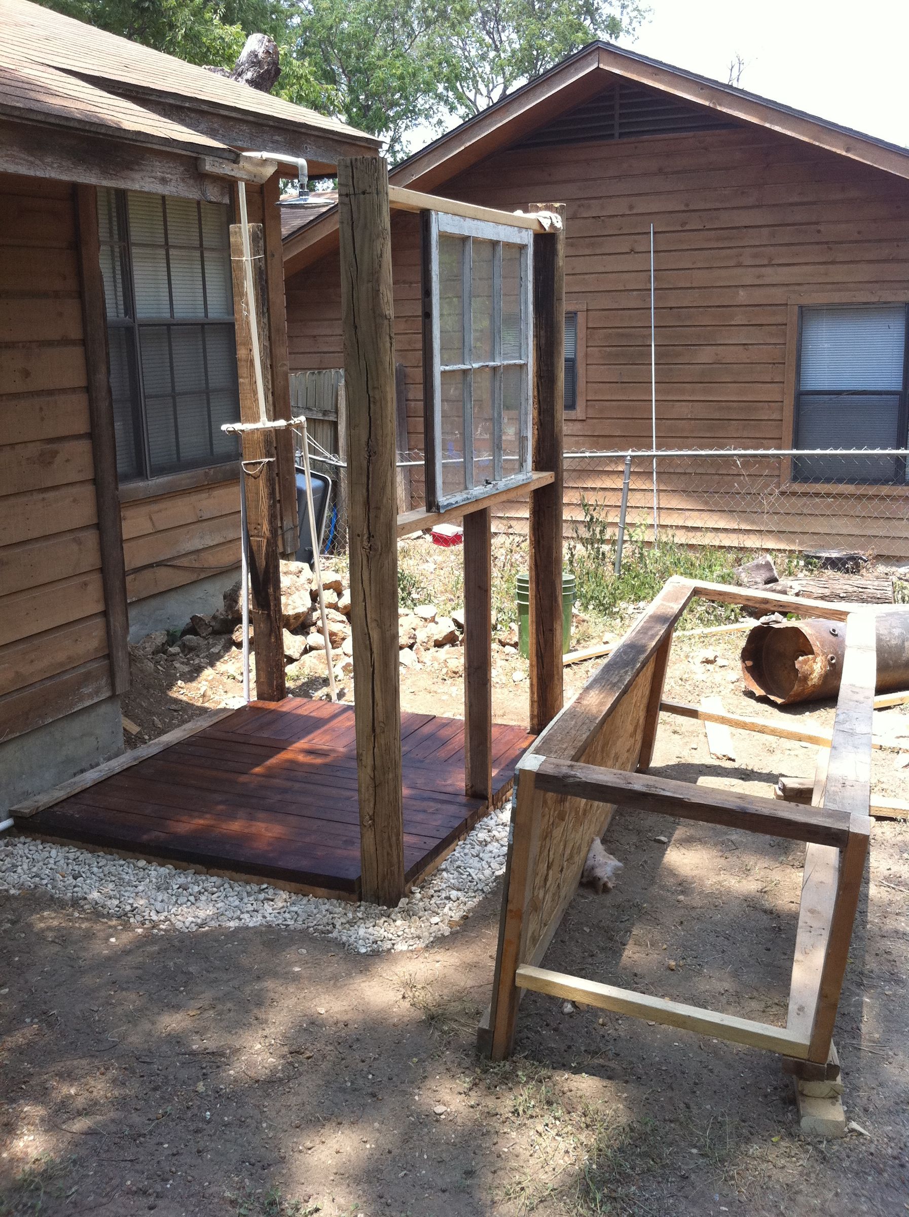 Solar Outdoor Shower 9 Steps Instructables