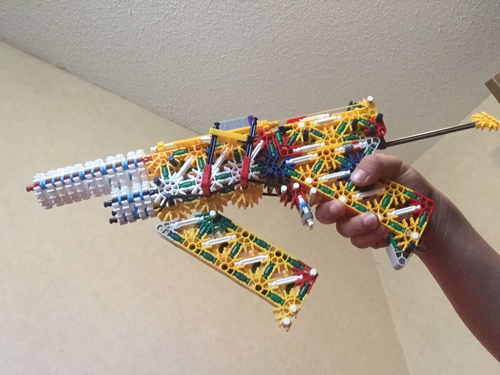 Knex Slide Action Pistol 6 Steps Instructables