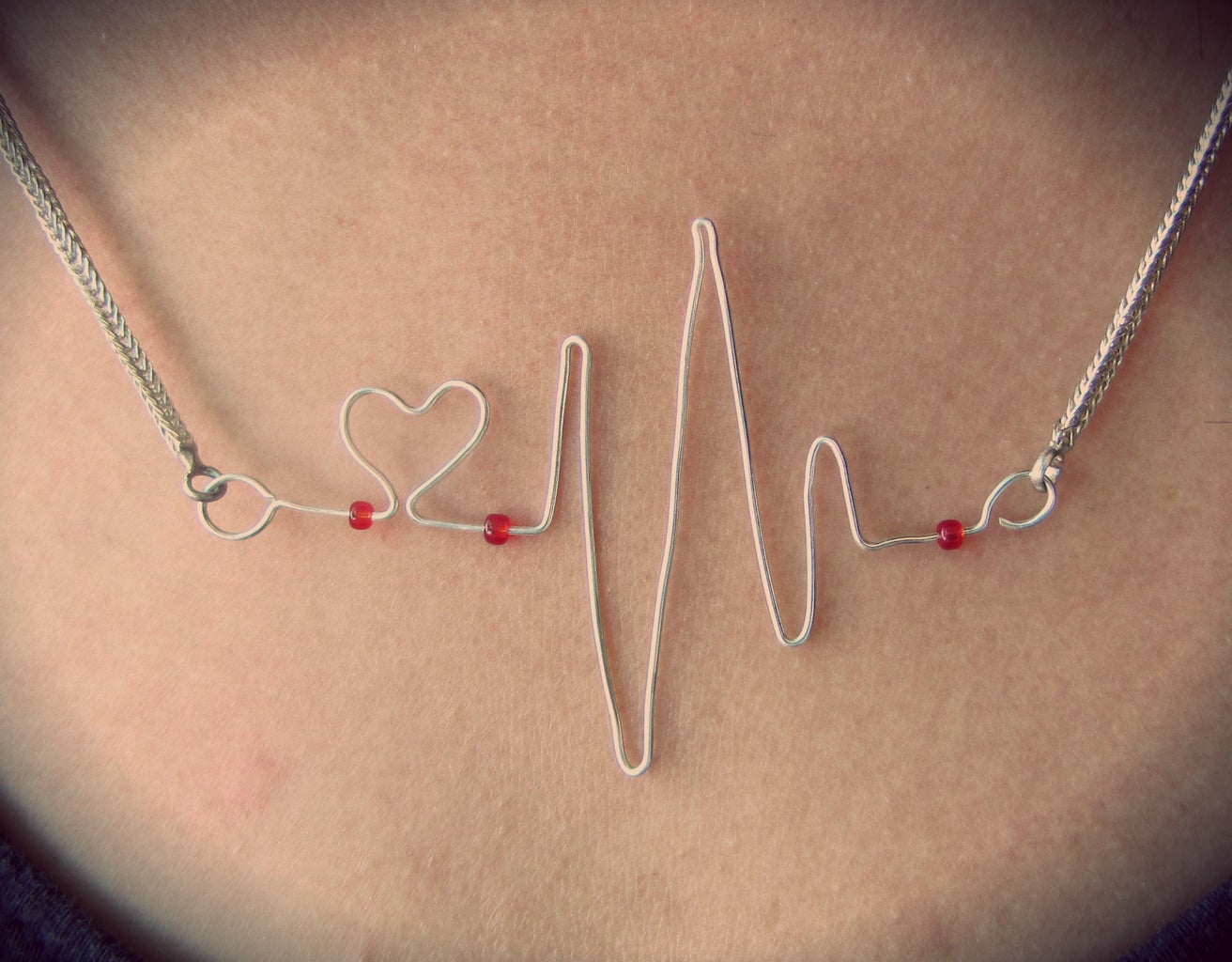 Heartbeat necklace meaning Clearance