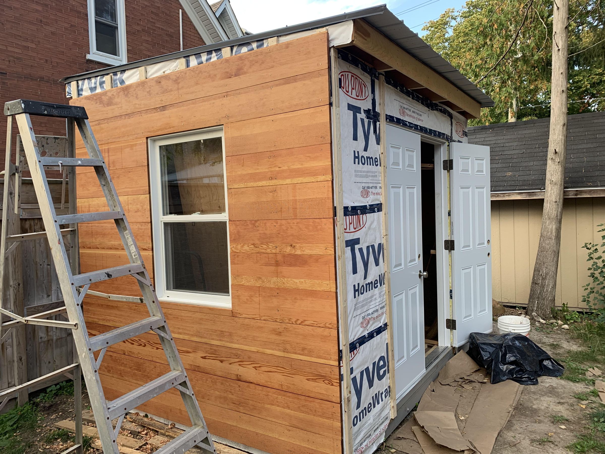 Storage Shed Siding From Gym Bleachers 6 Steps (with Pictures