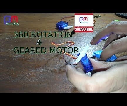 DIY guide for Servo Modification to 360° Rotation and Geared Motor with step-by-step instructions