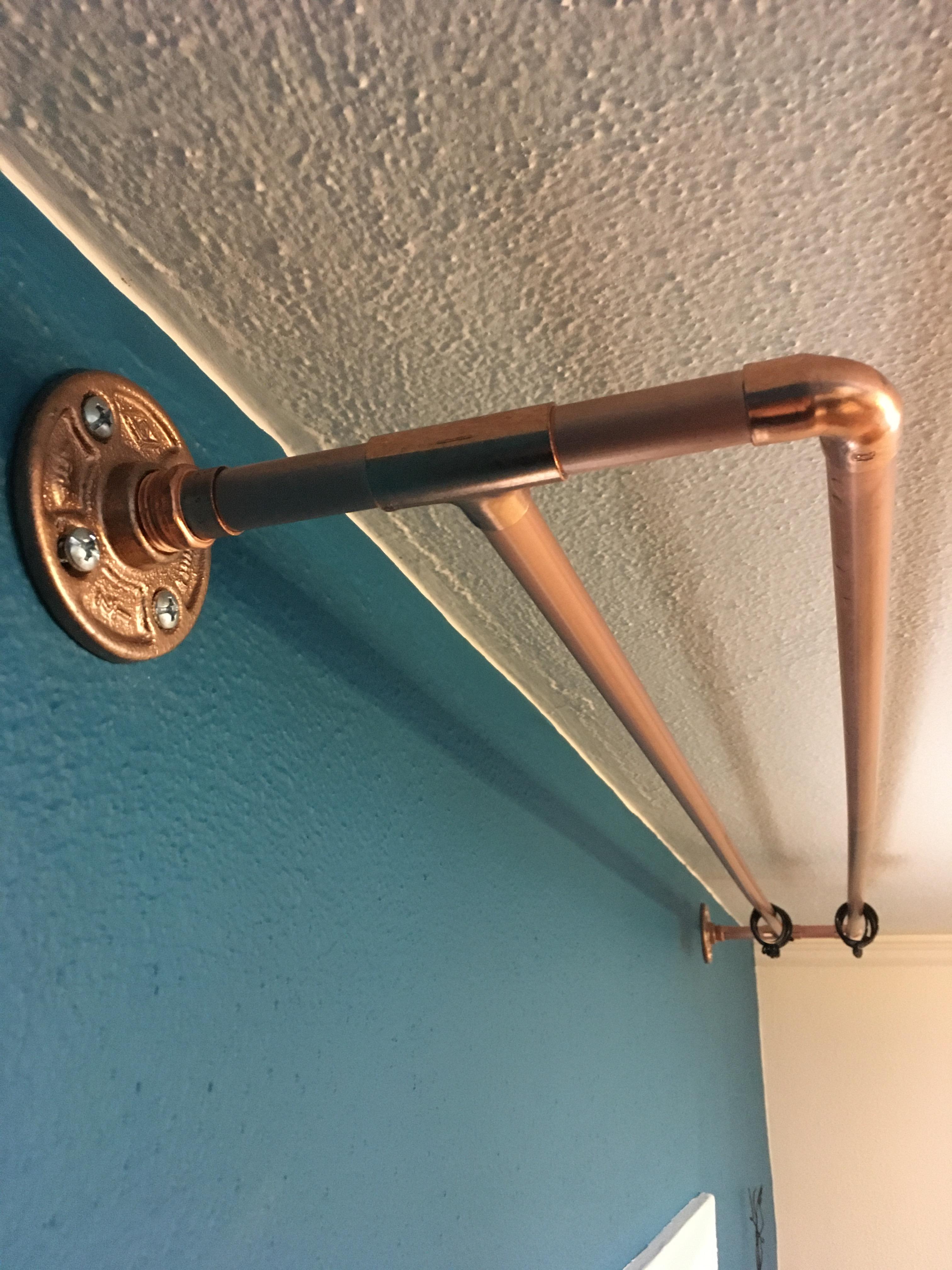 Brushed Copper Curtain Rods From Plumbing Parts 9 Steps (with