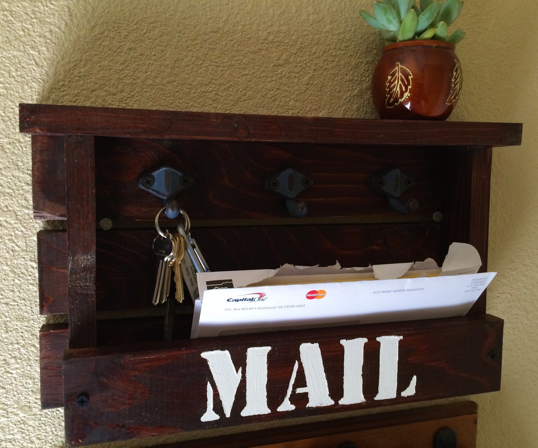 Rustic Key Rack 5 Steps (with Pictures) Instructables