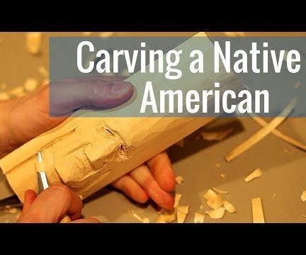 DIY guide for Carving a Native American Face with step-by-step instructions