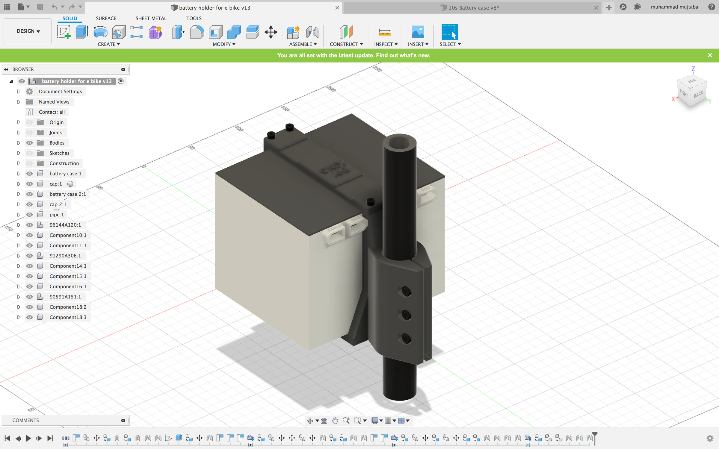 ebike battery enclosure
