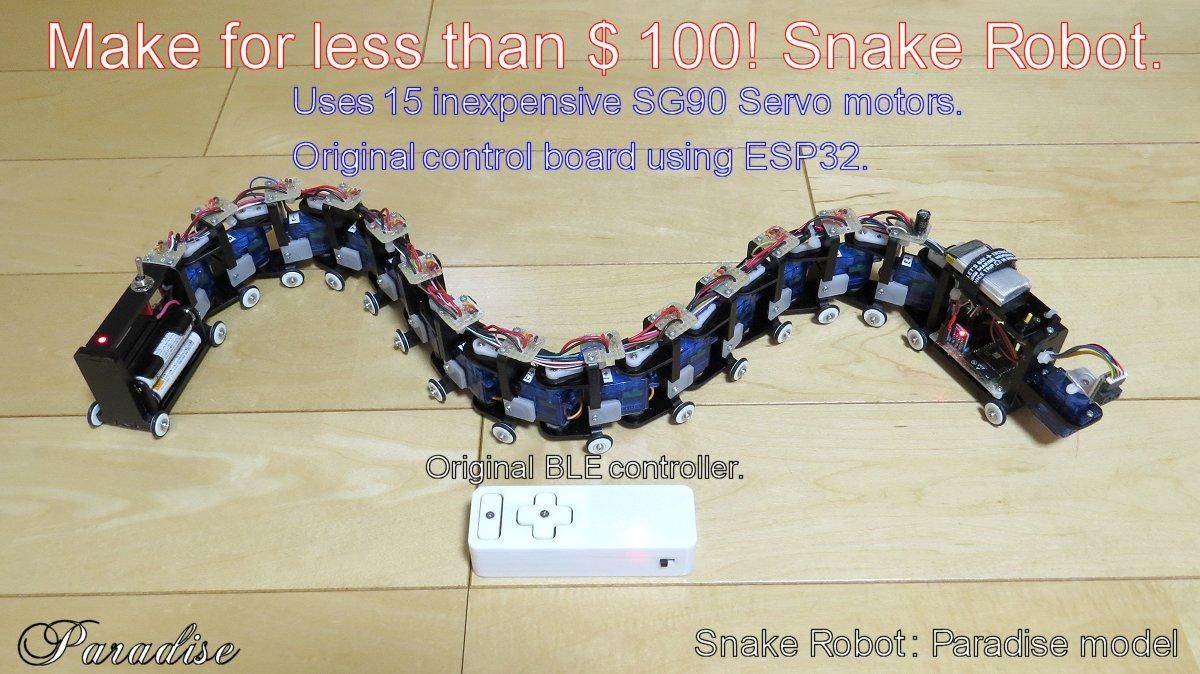 snake robot arduino