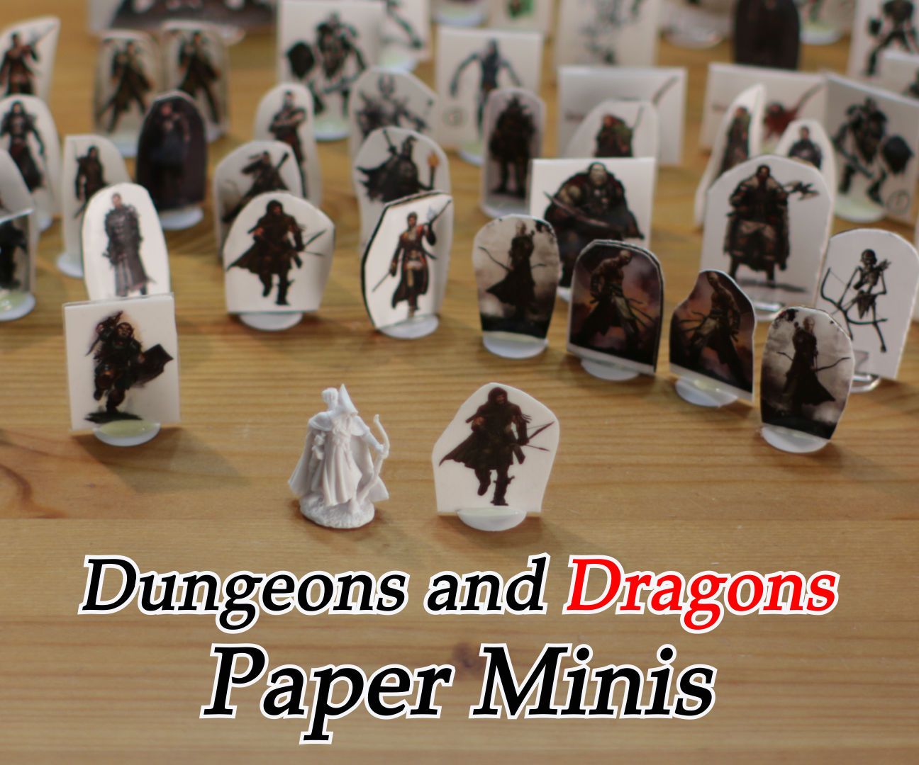 Dungeons and Dragons Paper Miniatures 