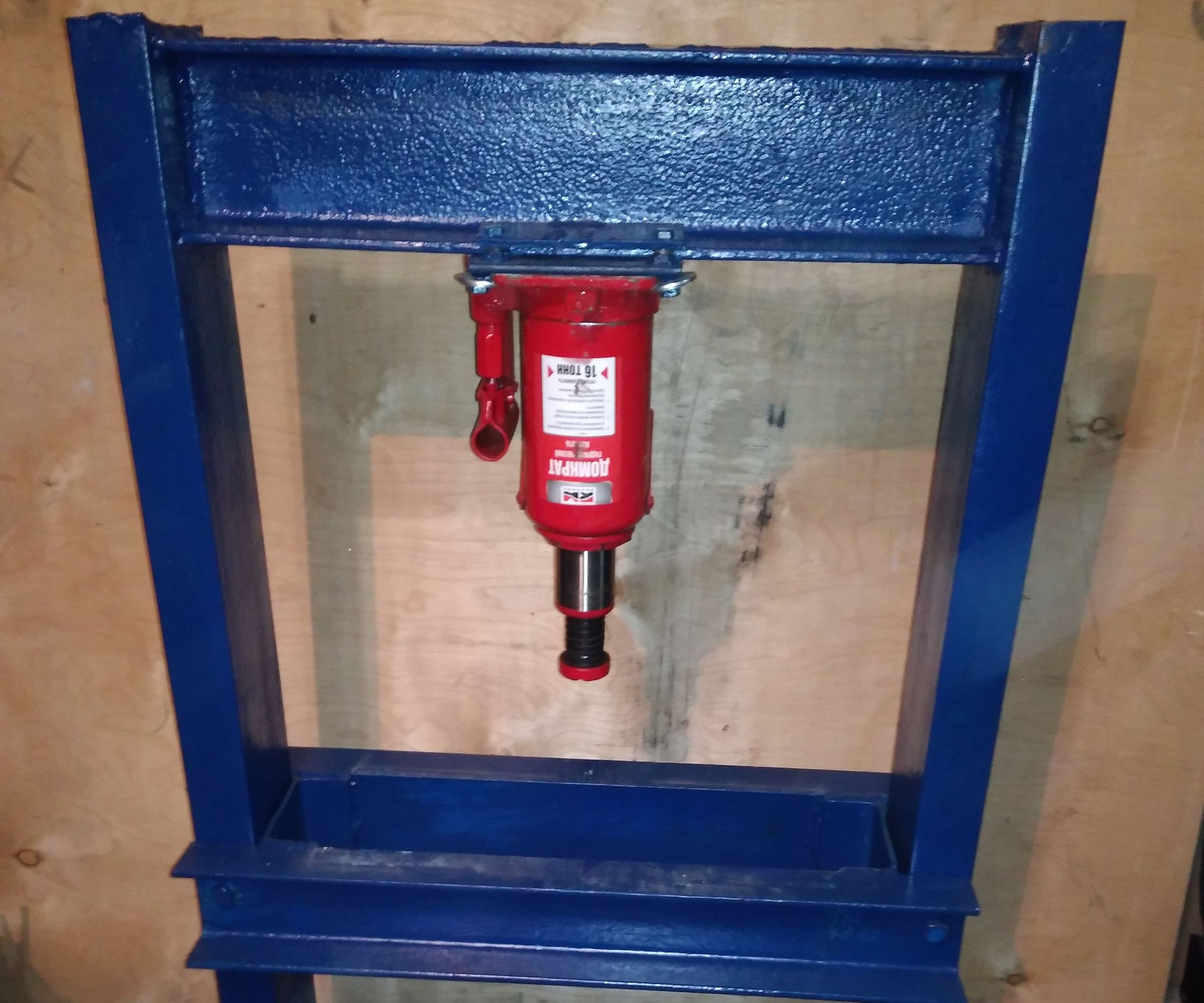 DIY guide for 16 Tons Hydraulic Press with step-by-step instructions